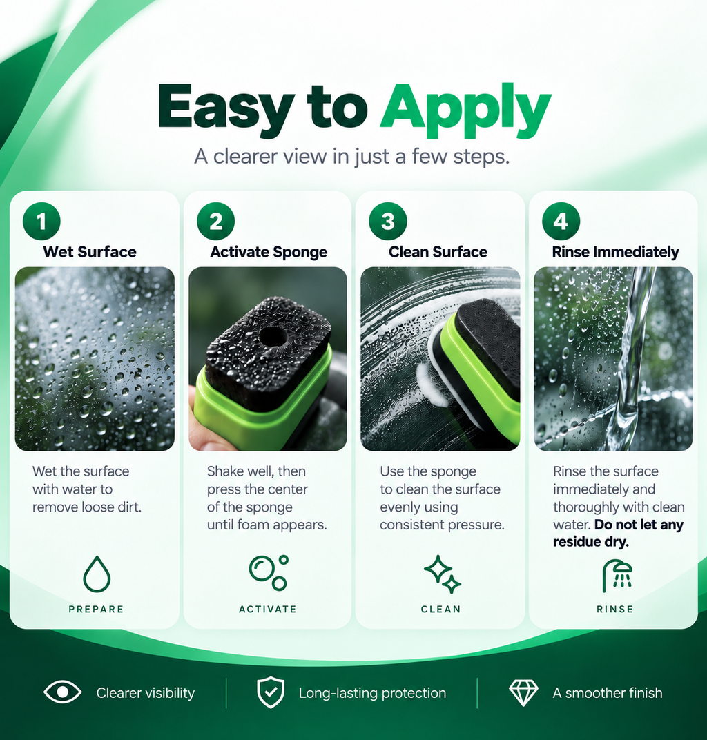 ClearShield™ — All-in-One Windshield Treatment